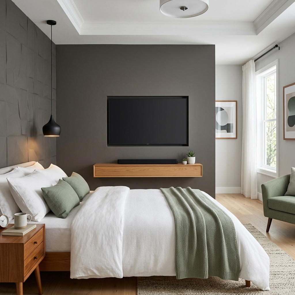 Bedroom TV setup
