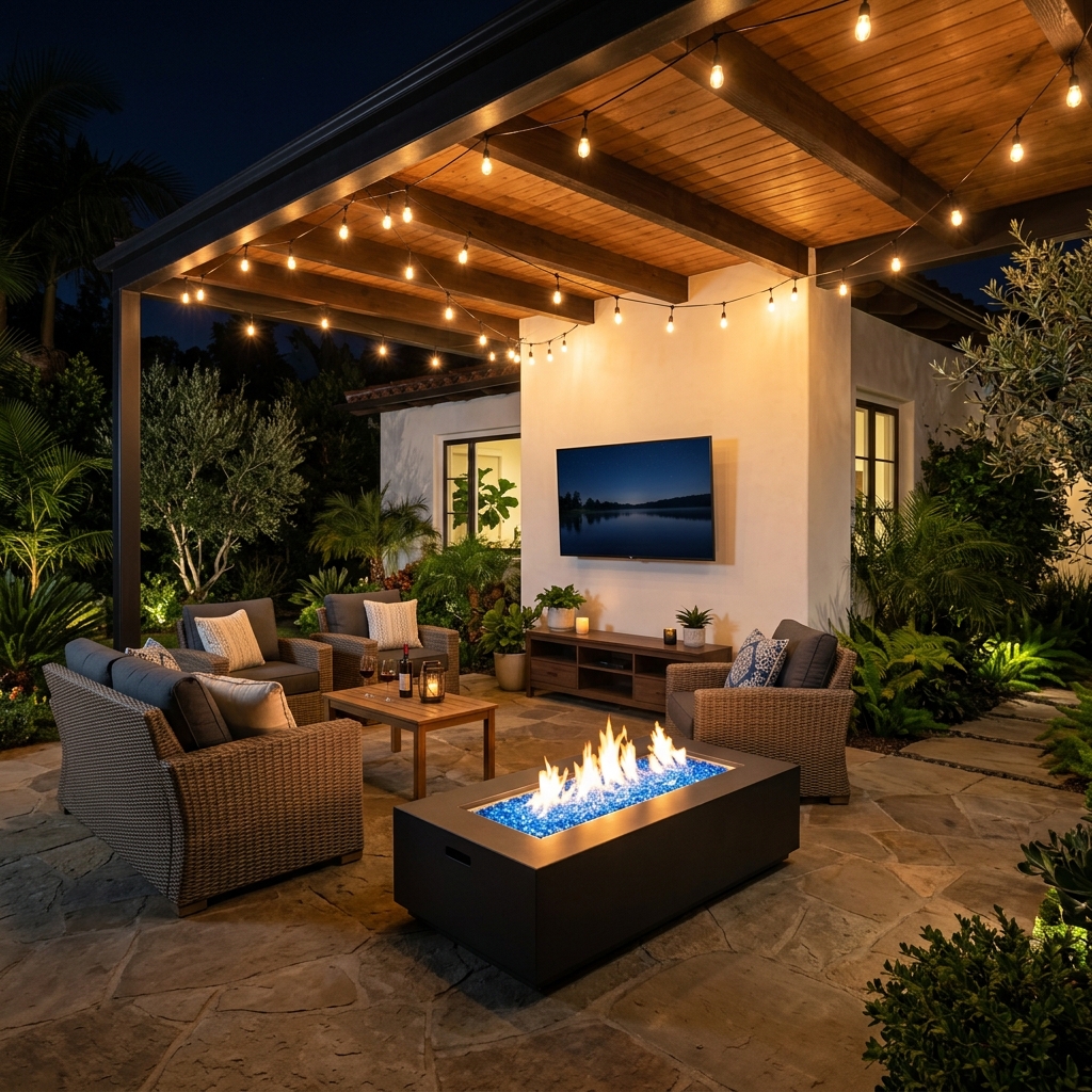 Outdoor TV installation